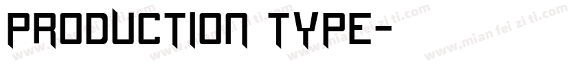 Production Type字体转换